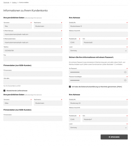 MITS Different Standard Adresses