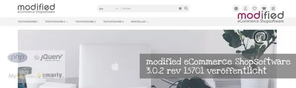 modified eCommerce Shopsoftware 3.0.2 rev 15701 veröffentlicht